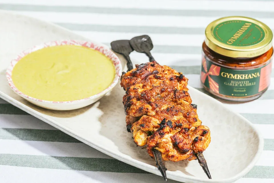 Gymkhana Lasooni Chicken Skewers