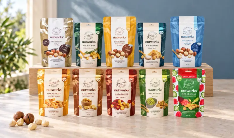 Nutworks Macadamias: The Range, Flavour by Flavour