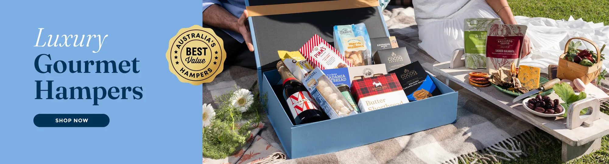 / - Blue Gradient Luxury Gourmet Hampers (d) [^]