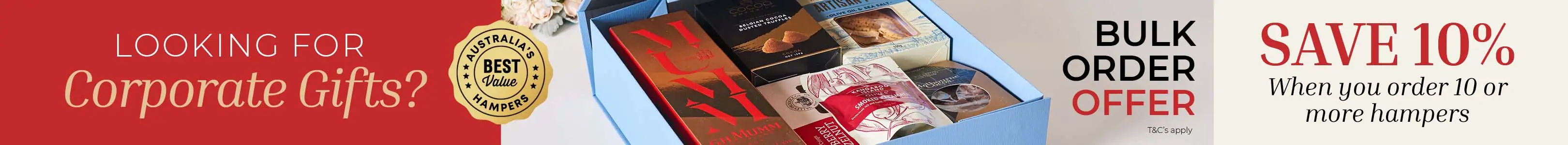 The Gourmet Pantry Corporate Hampers Banner