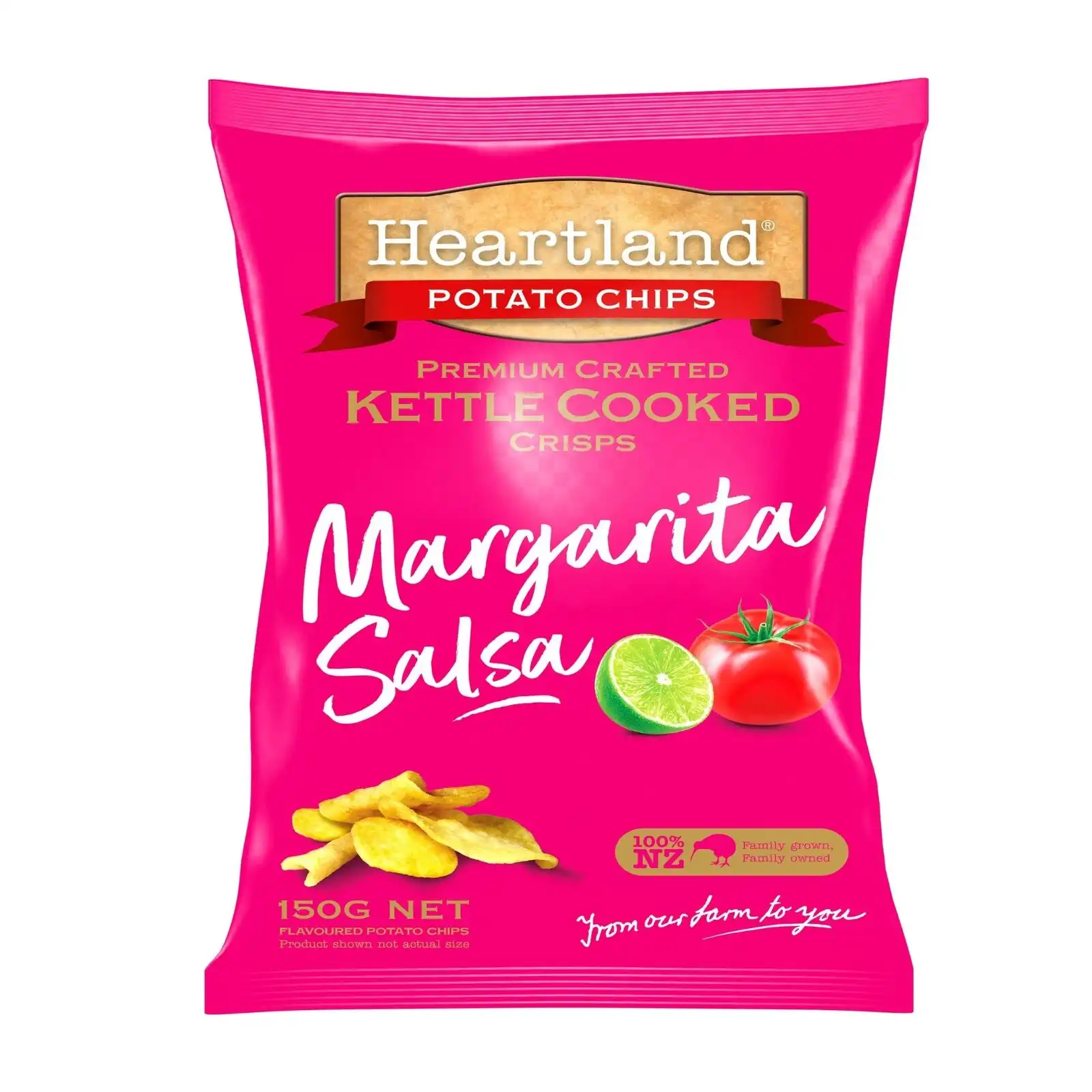 Heartland Kettle Cooked GF Chips - Margarita Salsa 150g