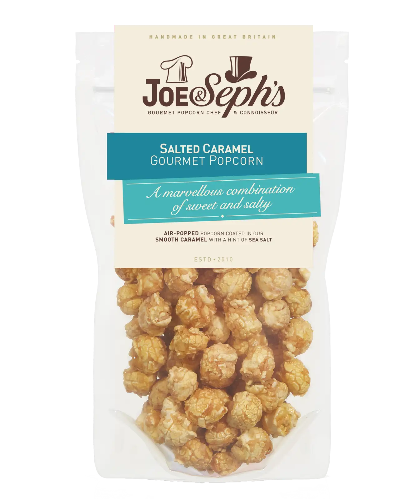 Joe & Sephs - Pouch - Salted Caramel Gourmet Popcorn 80g