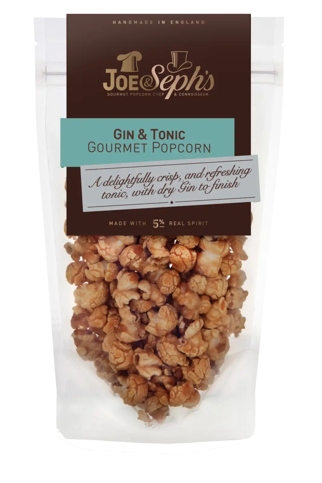 Joe & Sephs - Pouch - Gin & Tonic Popcorn 70g