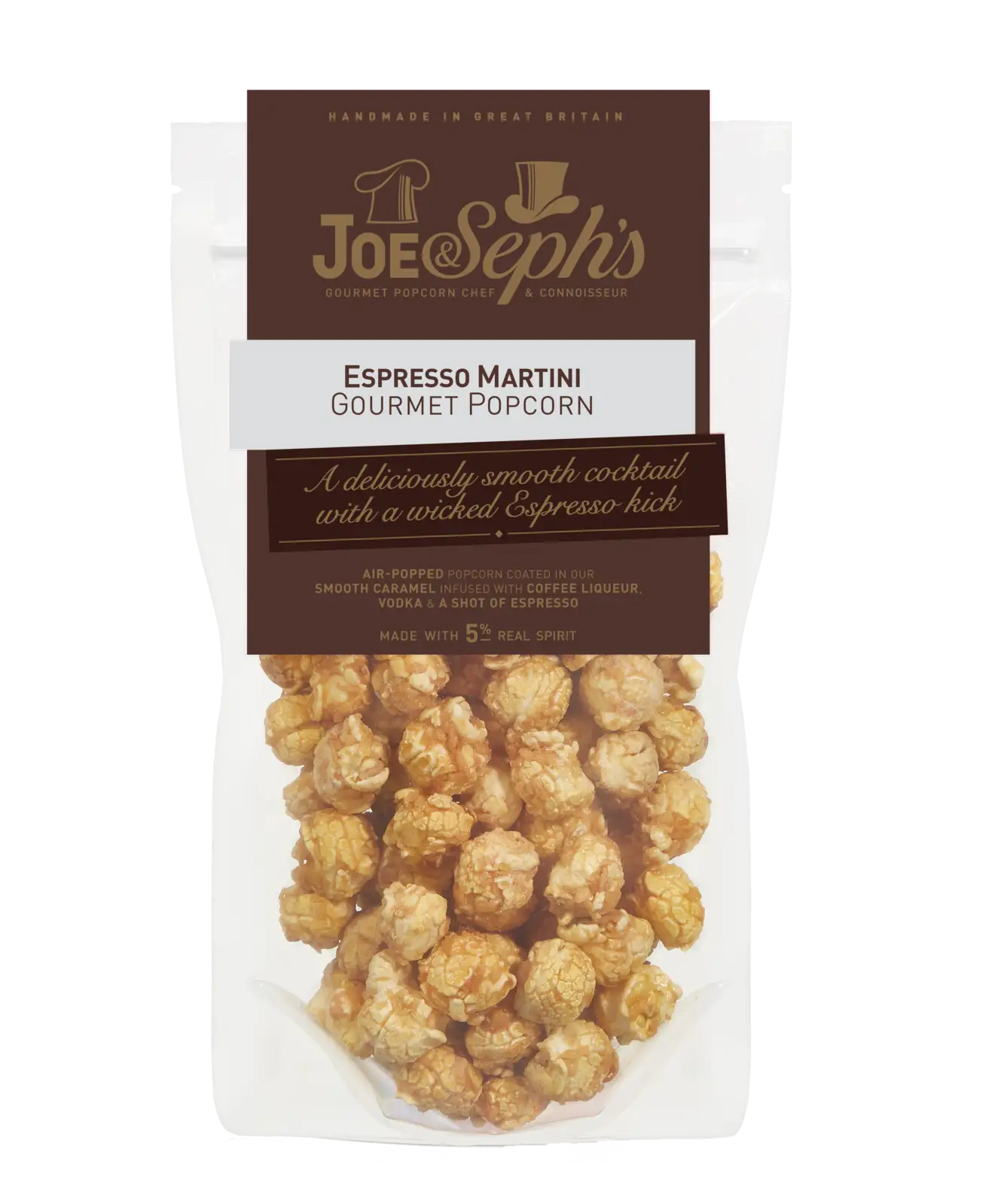 Joe & Sephs - Pouch - Espresso Martini Popcorn 80g