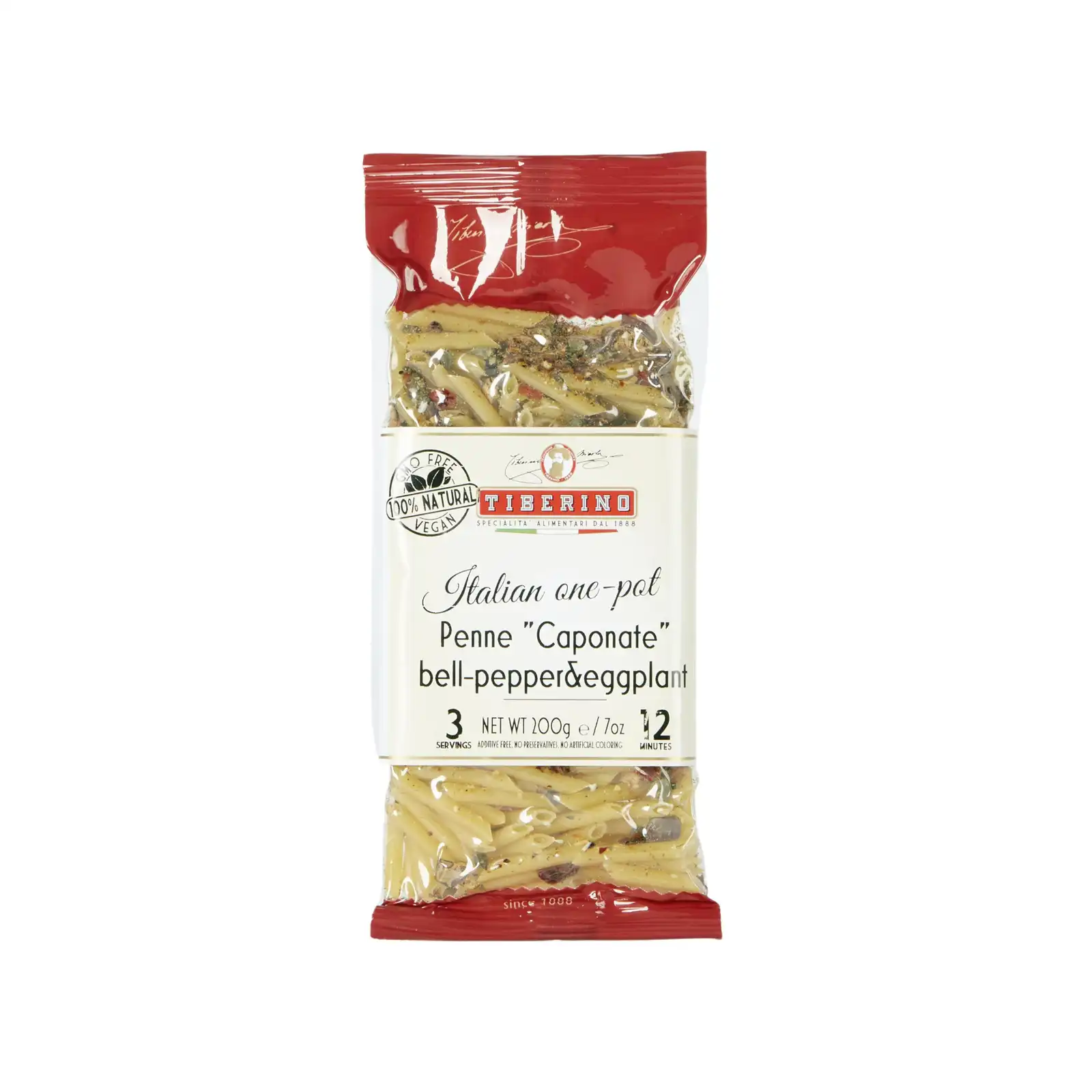Tiberino Penne Caponate Paprika & Eggplant 200g 