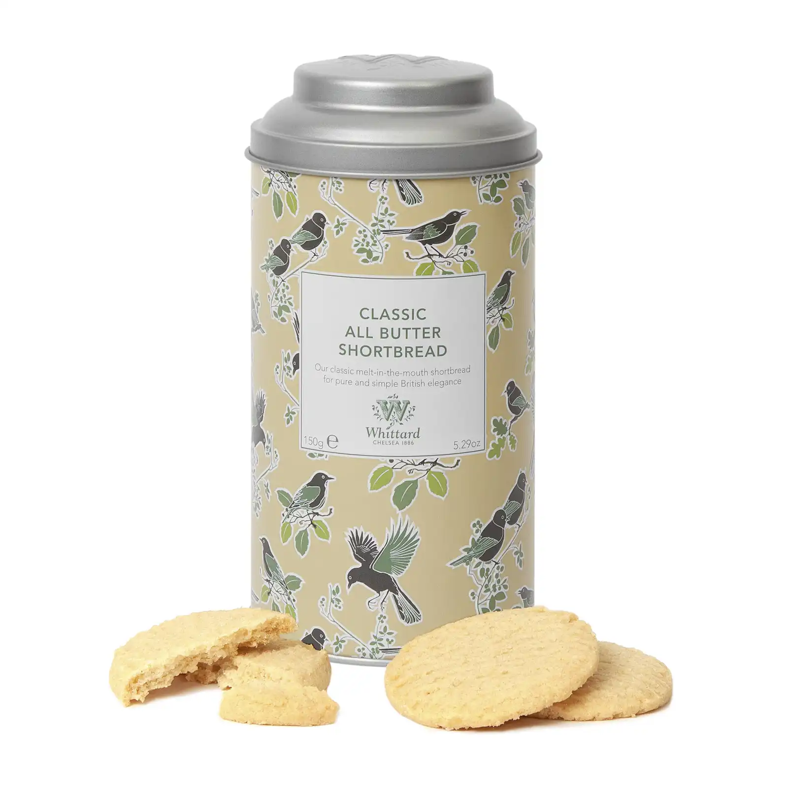 Whittard TD Biscuits - Classic All Butter Shortbread Tin 150g