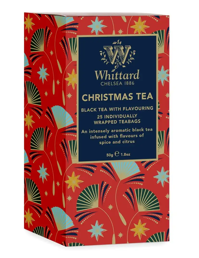 Whittard Christmas Tea 25 Tag & Envelope 50g