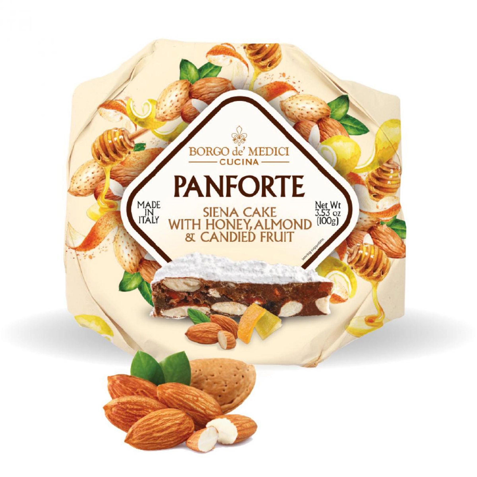 Borgo de Medici - Panforte Honey Almond 100g