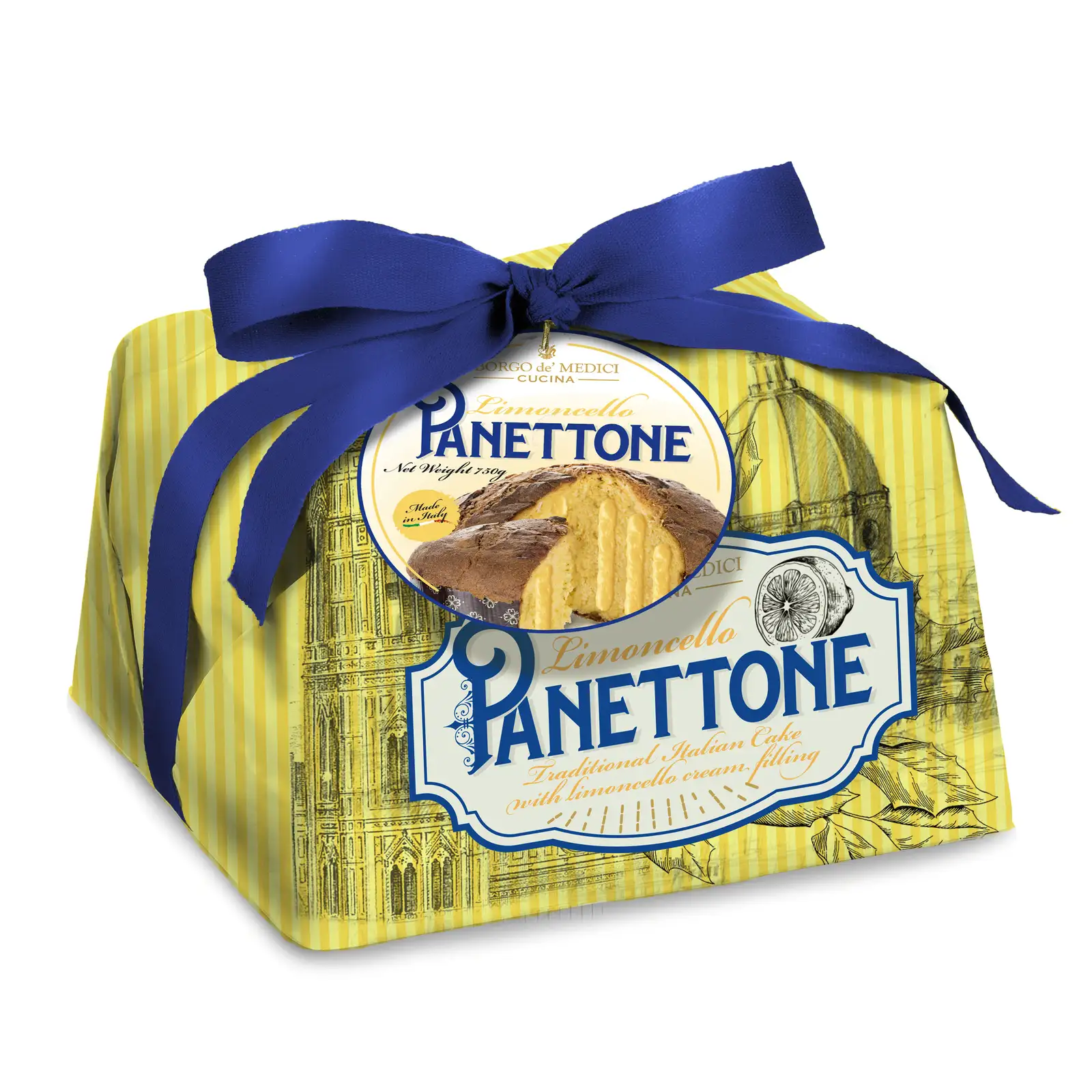 Borgo De Medici - Panettone  - Limoncello Creamed Filled Cake (750g)