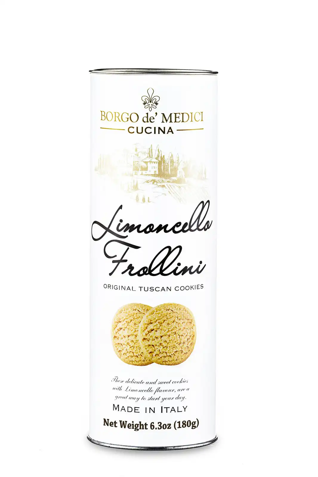 Borgo De Medici - Limoncello Italian Shortbreads in Tube