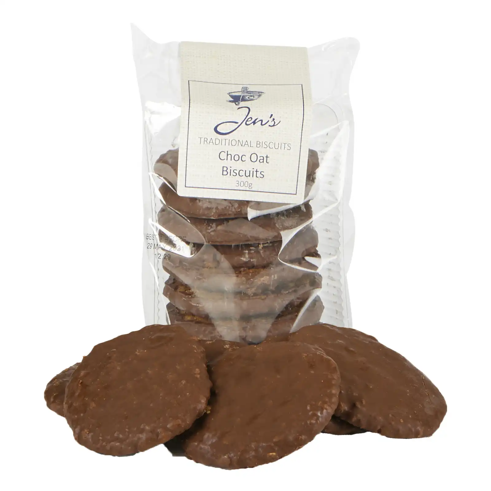 Jens Traditional Choc Oat Biscuits 300g