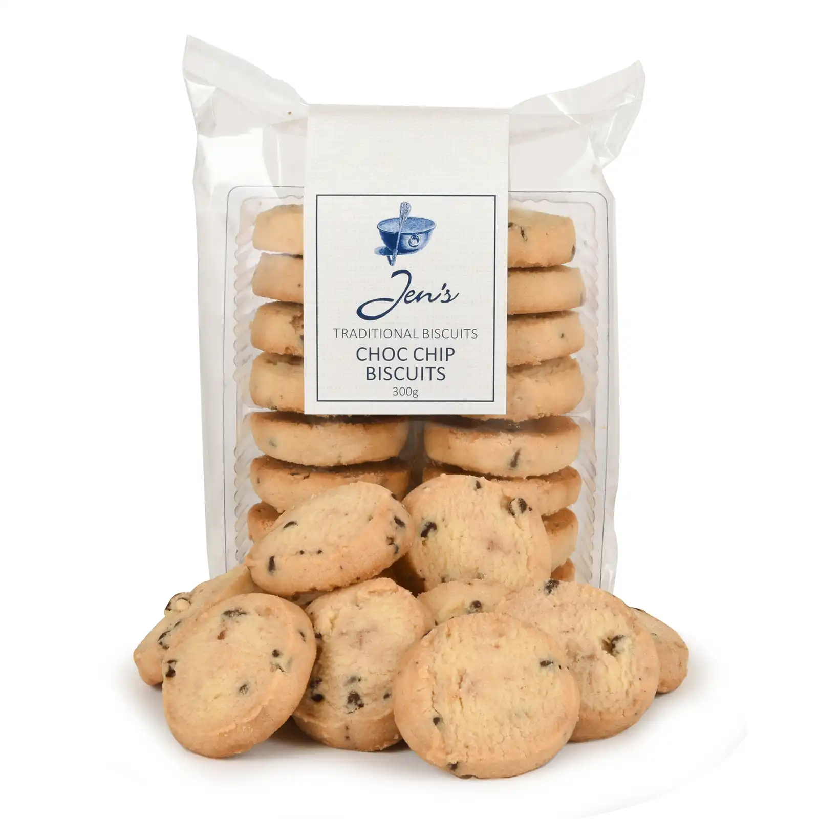 Jens Traditional Biscuits Choc Chip Cookies 300g 