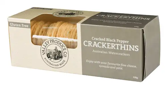 VPC Crackerthins Gluten Free Black Pepper 100g 