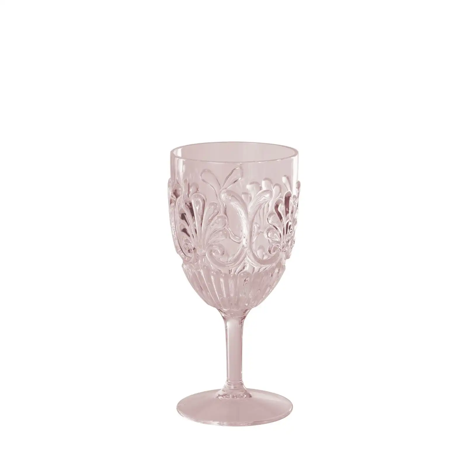 Royal Ascot Acrylic Wine Glass Scallop Blush
