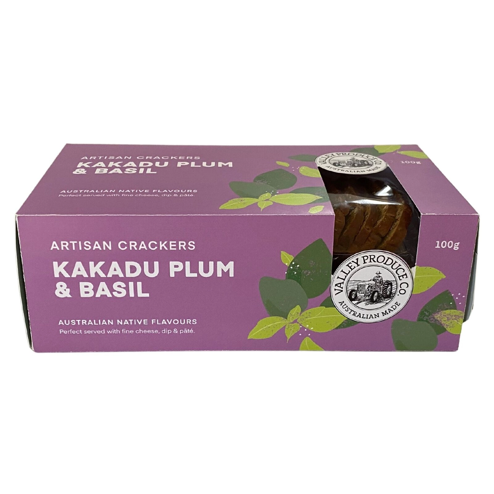 VPC Native Artisan Crackers - Kakadu Plum & Basil (100g)