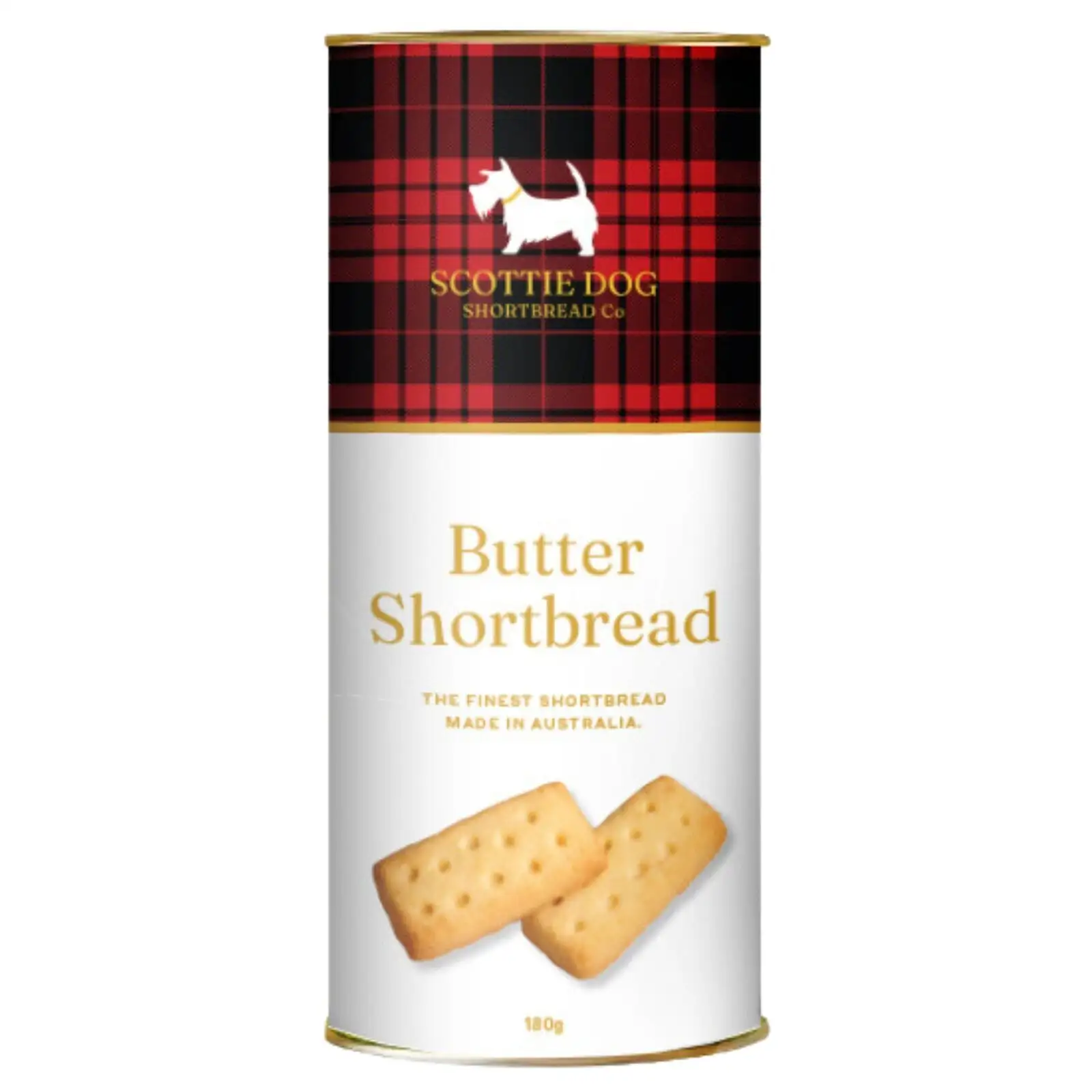 Scottie Dog Shortbread Co Tube - Traditional (180g)