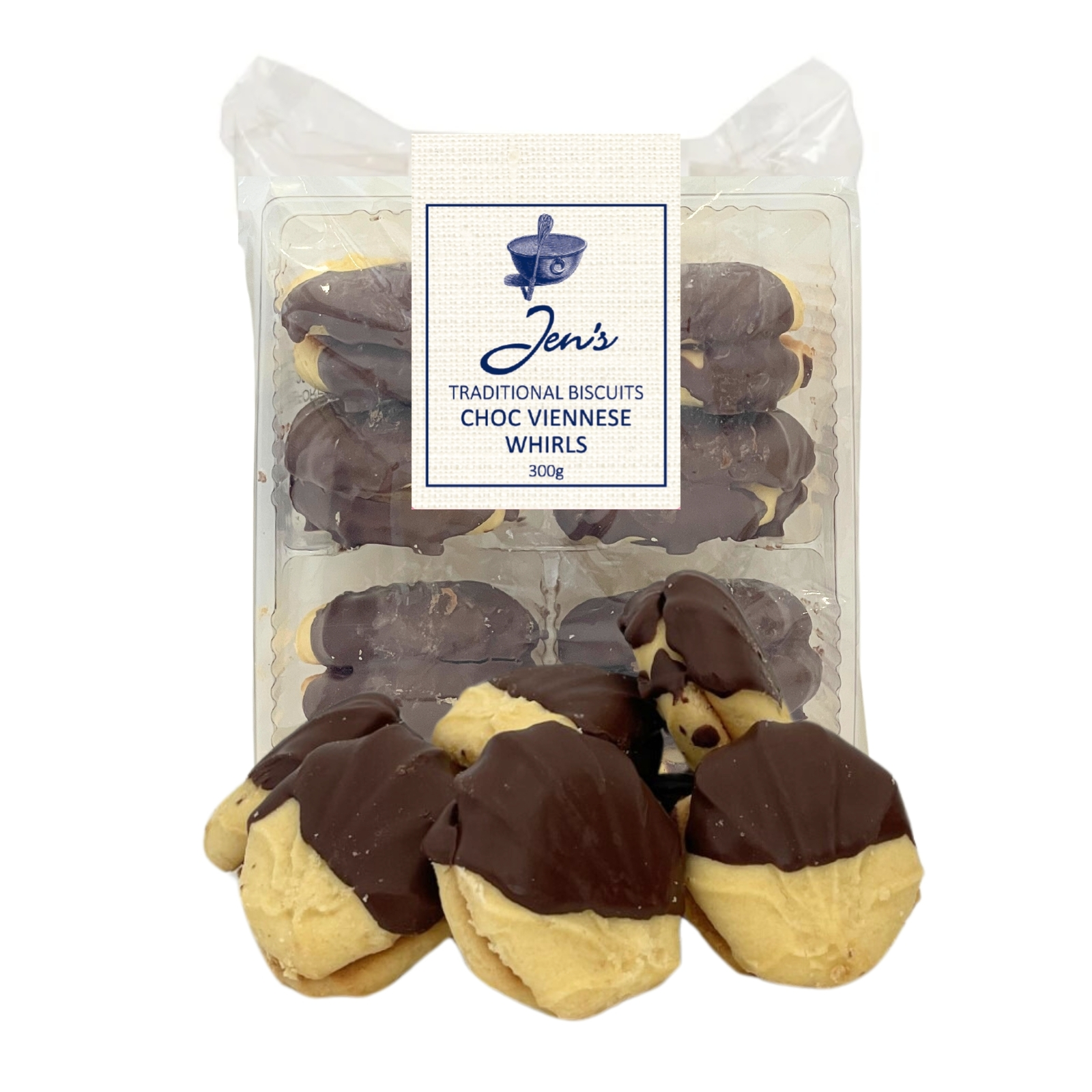 Jen's Choc Viennese Whirls (300g)