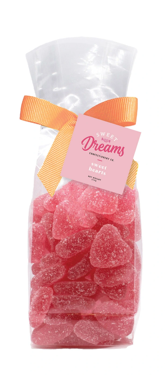 Sweet Dreams Confectionery Co. Gummy Sweets Bag - Sweet hearts (210g)