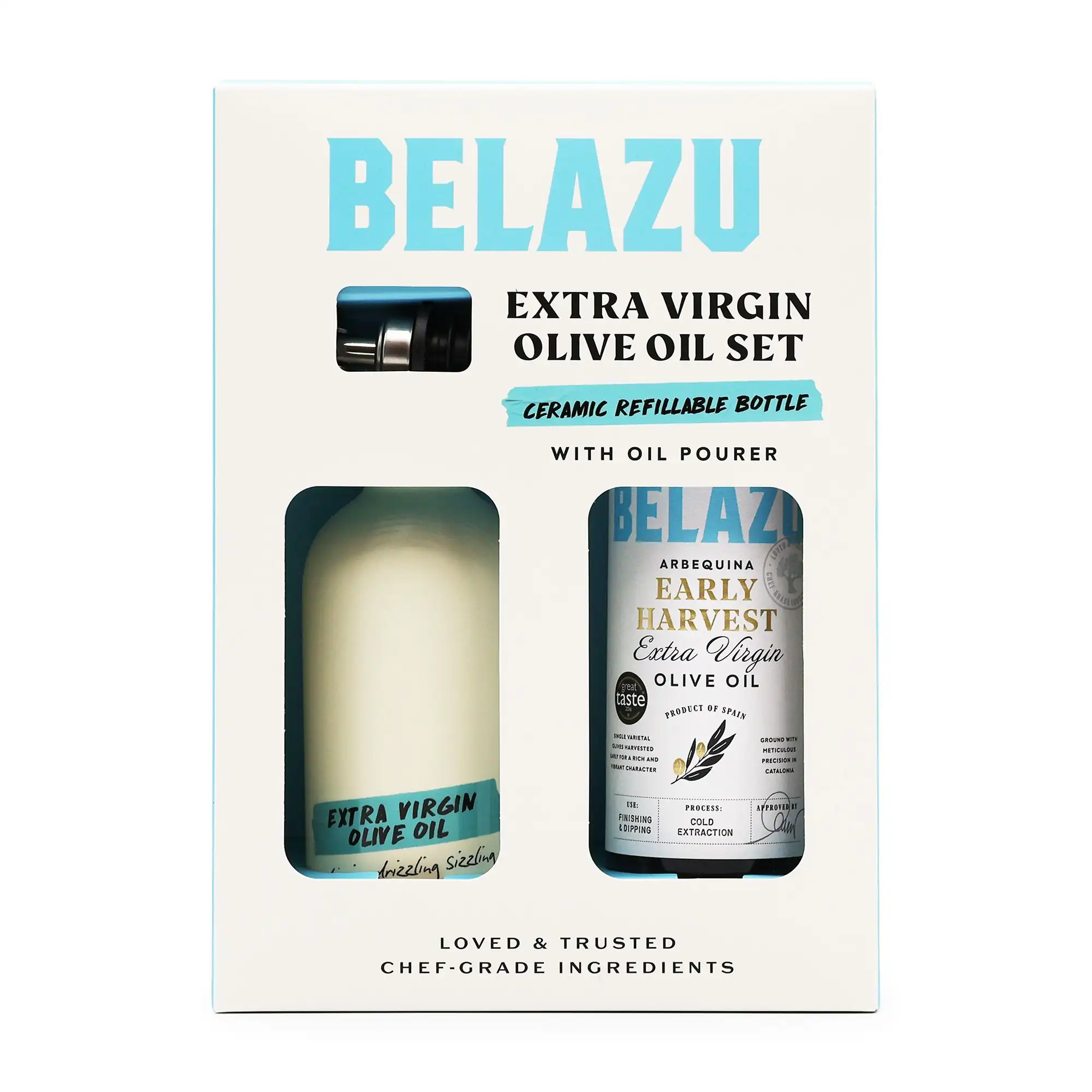 Belazu Extra Virgin Olive Oil Set with Pourer Gift Box 500ml