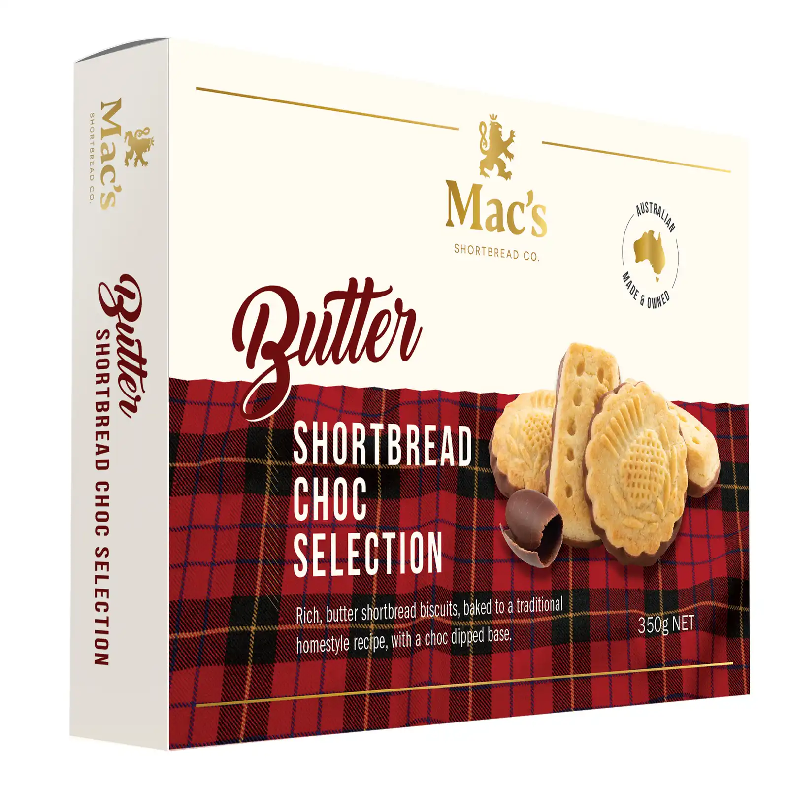 Mac's Butter Shortbread Choc Selection 350g