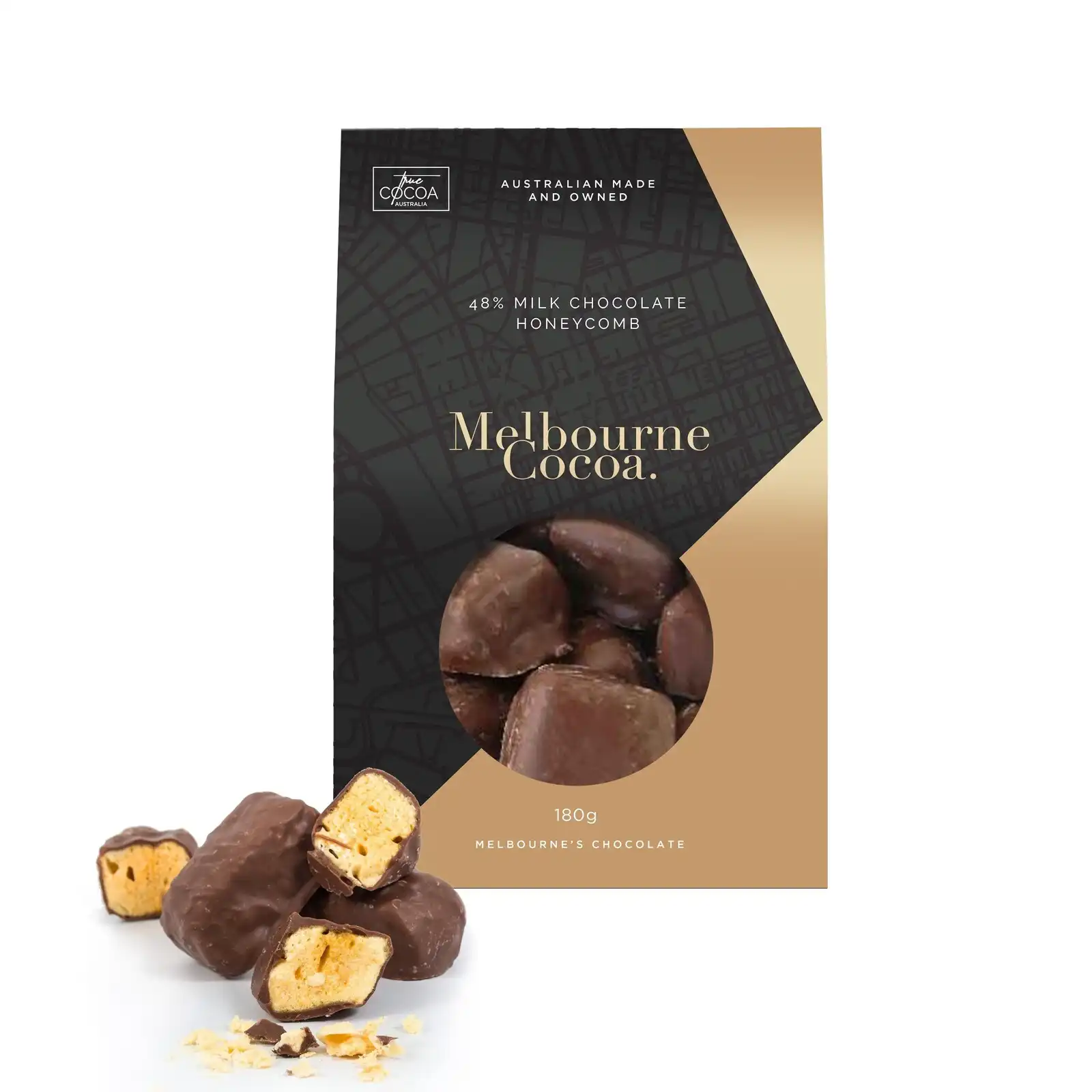 Melbourne Cocoa - Chocolate Honeycomb Box - 180g