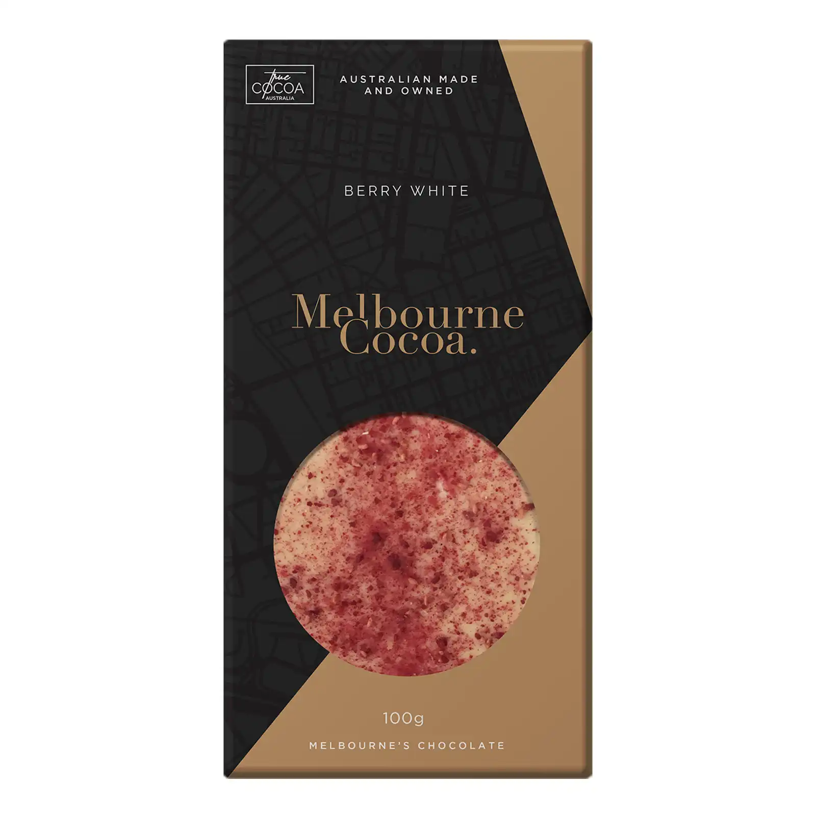 Melbourne Cocoa - Berry White Bar - 100g