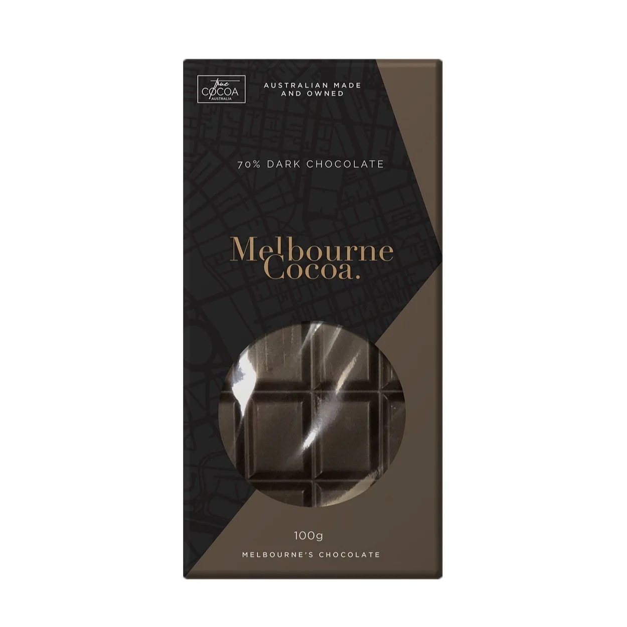 Melbourne Cocoa 70% Dark Chocolate Bar (100g)