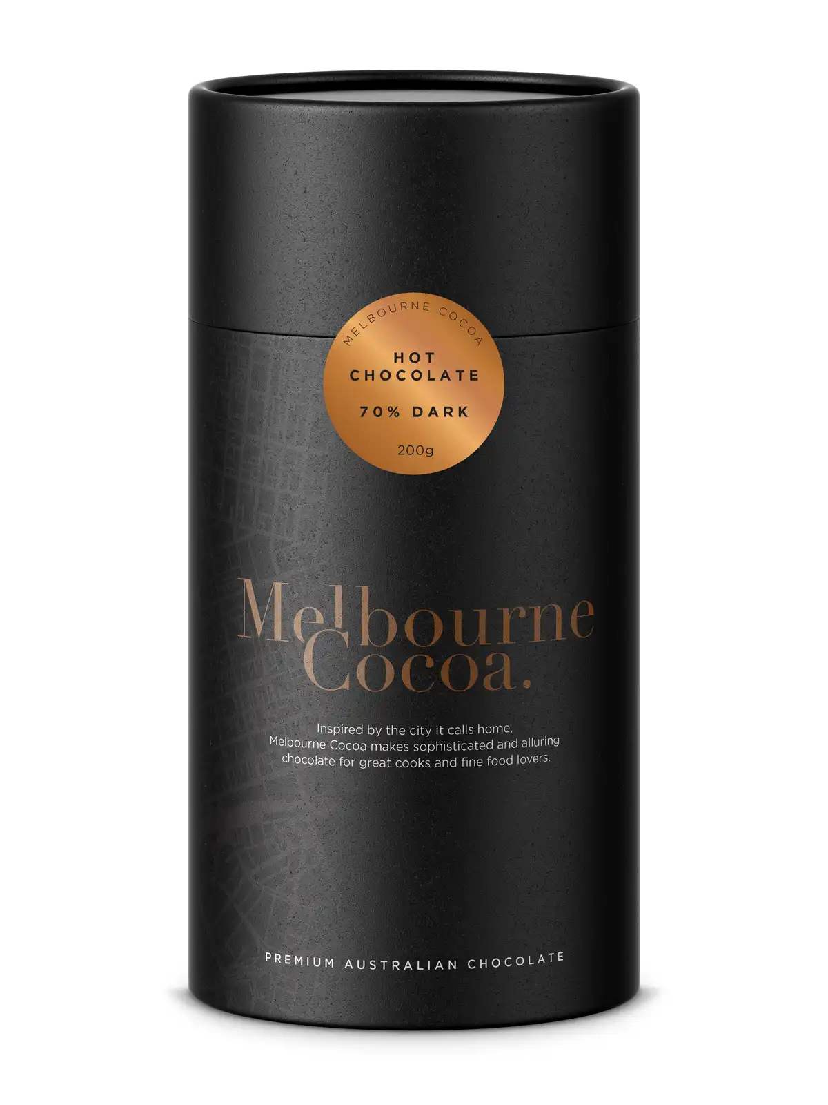 Melbourne Cocoa Hot Chocolate 70% Dark 200g