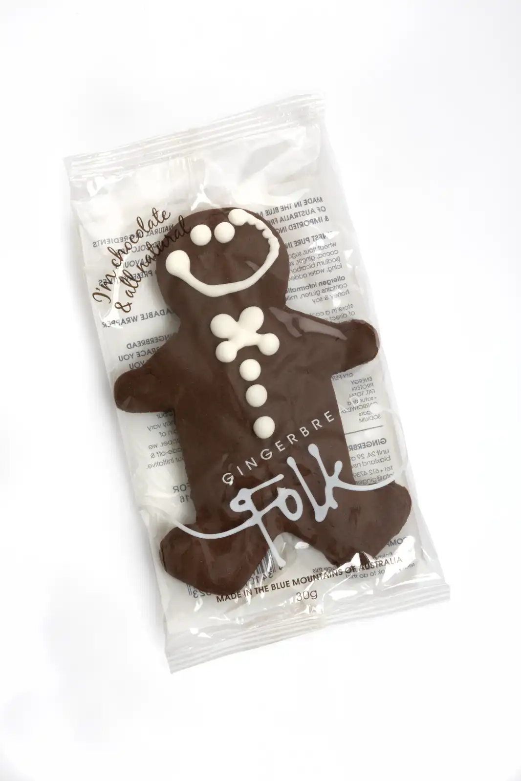 Gingerbread Folk - Chocolate Gingerbread Man (Gluten Free)