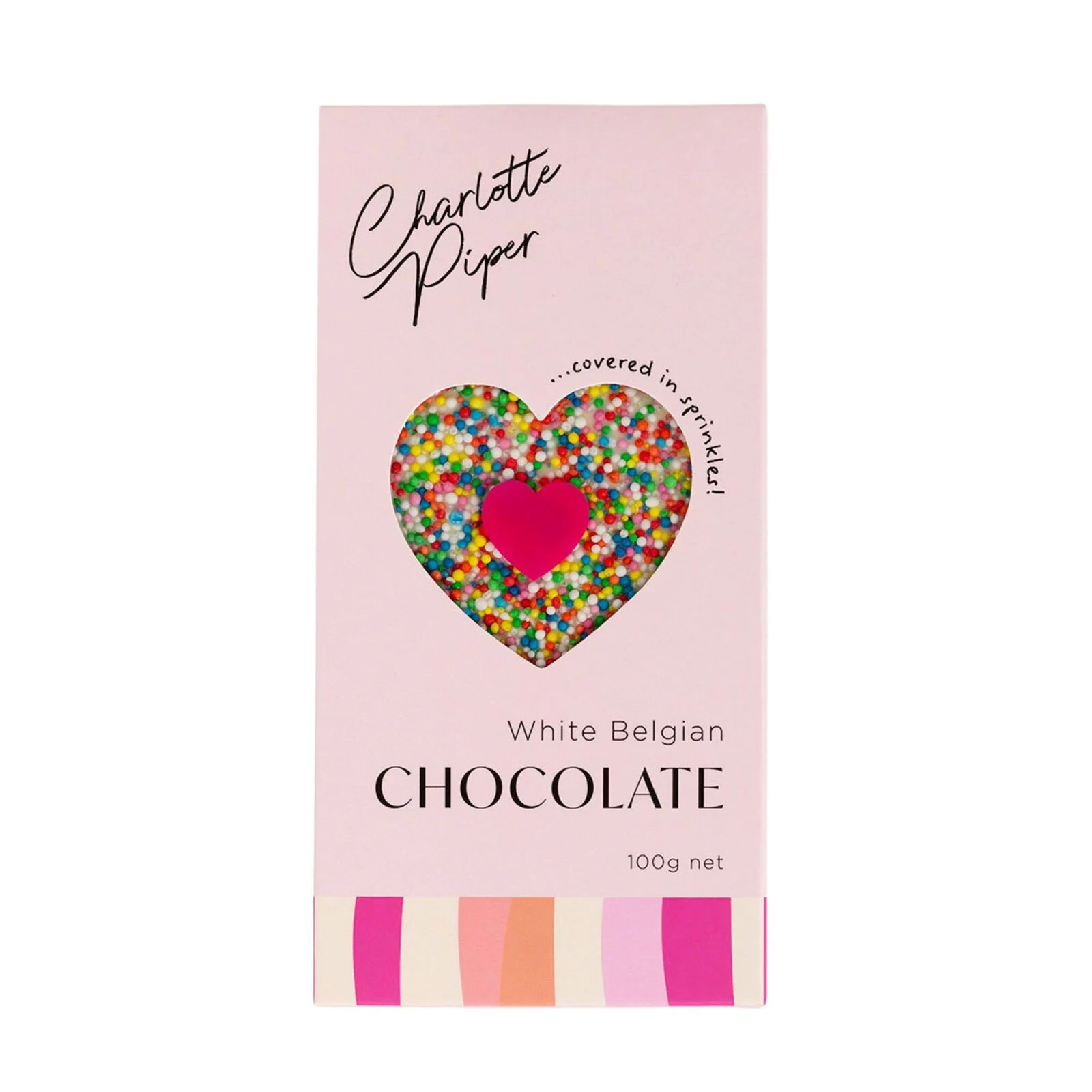 Charlotte Piper White Sprinkle Chocolate Bar 100g