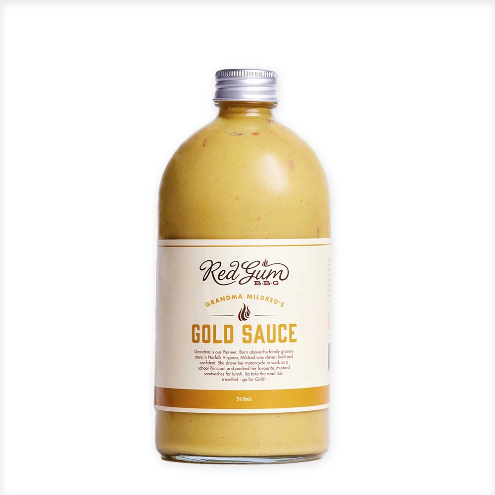 Red Gum BBQ Grandma Mildred's Gold Sauce (500ml)