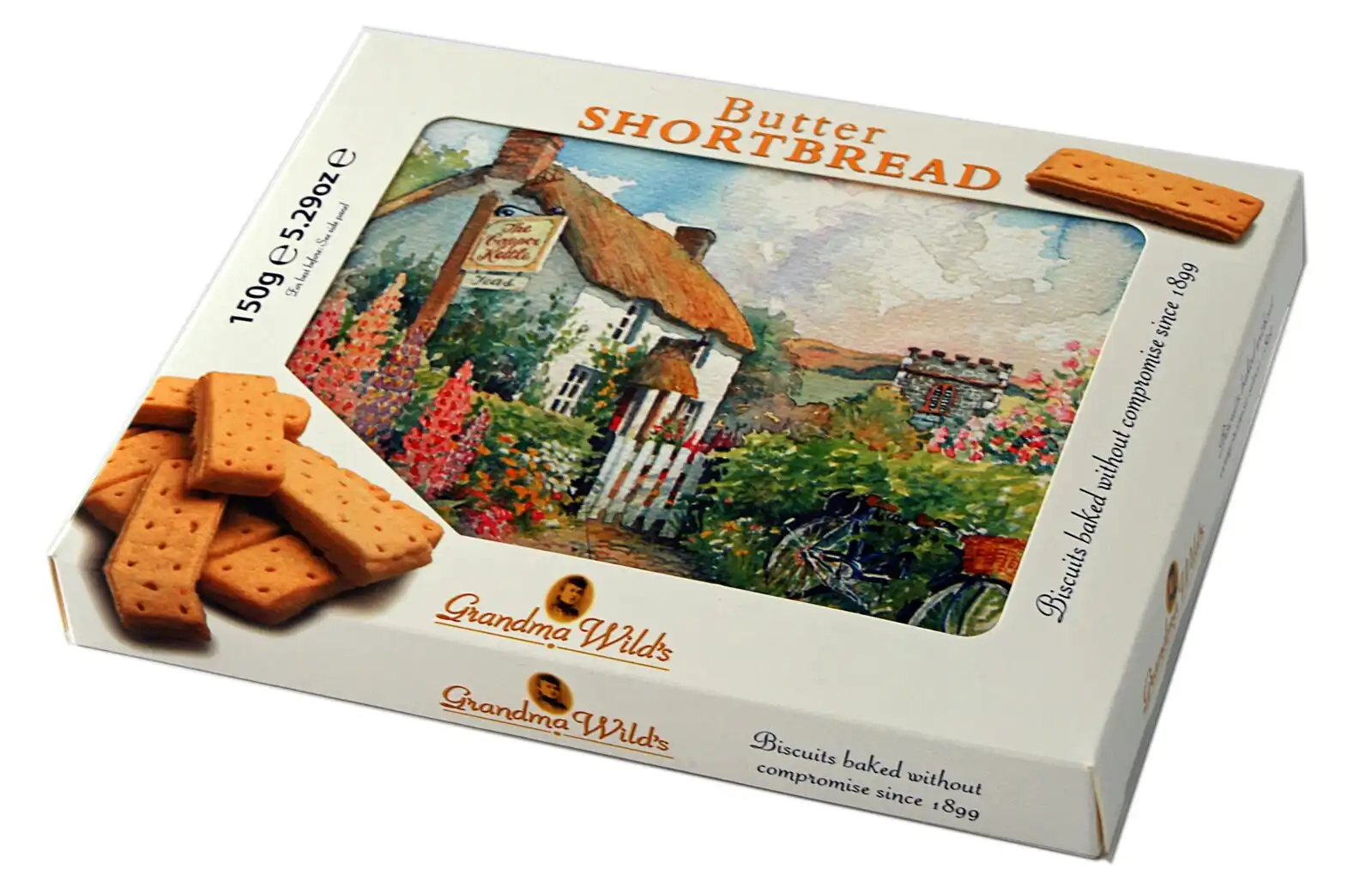Grandma Wilds Copper Kettle Box Shortbread Postcode Box All Butter Shortbread 150g