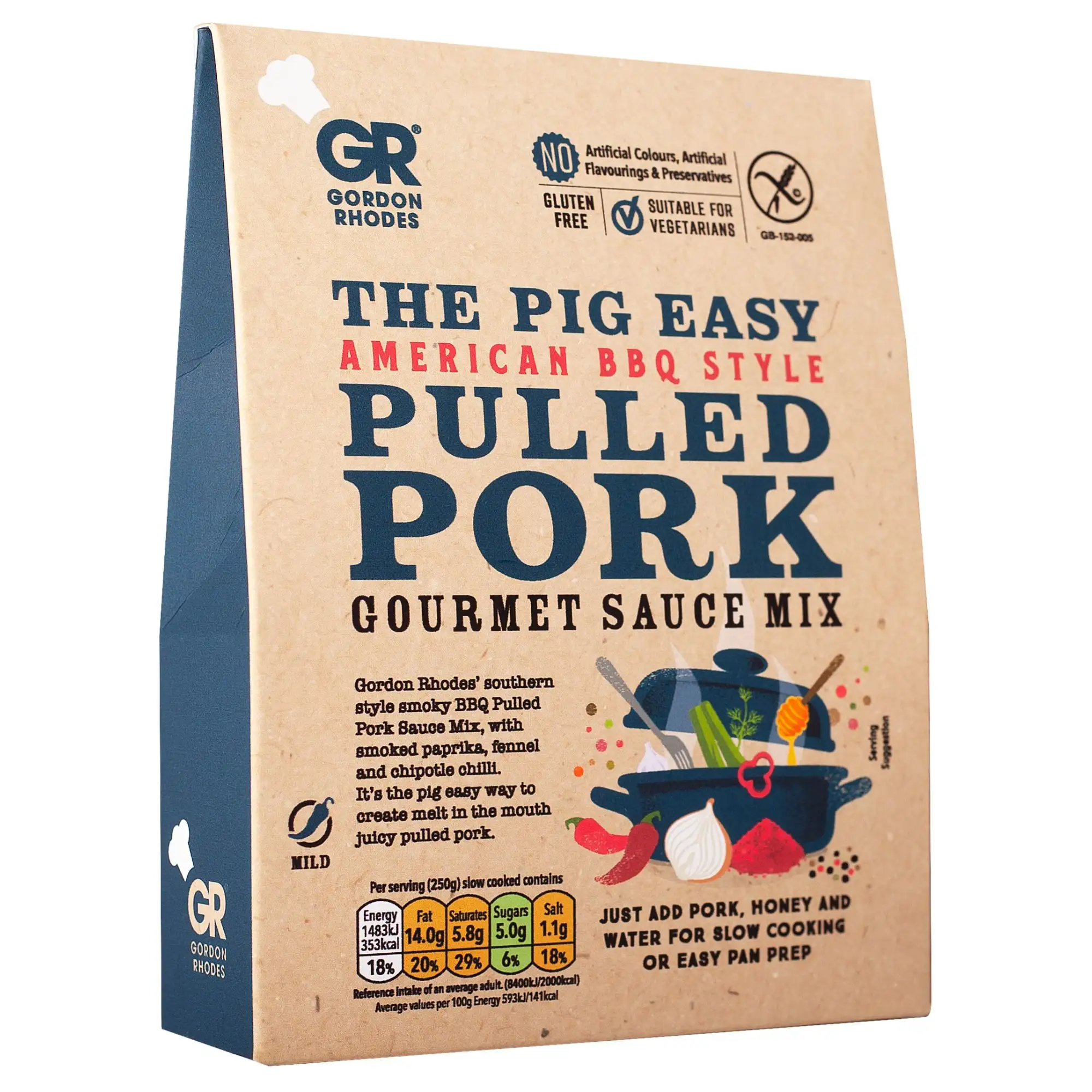 The Pig Easy American BBQ Style Pulled Pork - Gourmet Sauce Mix 75g