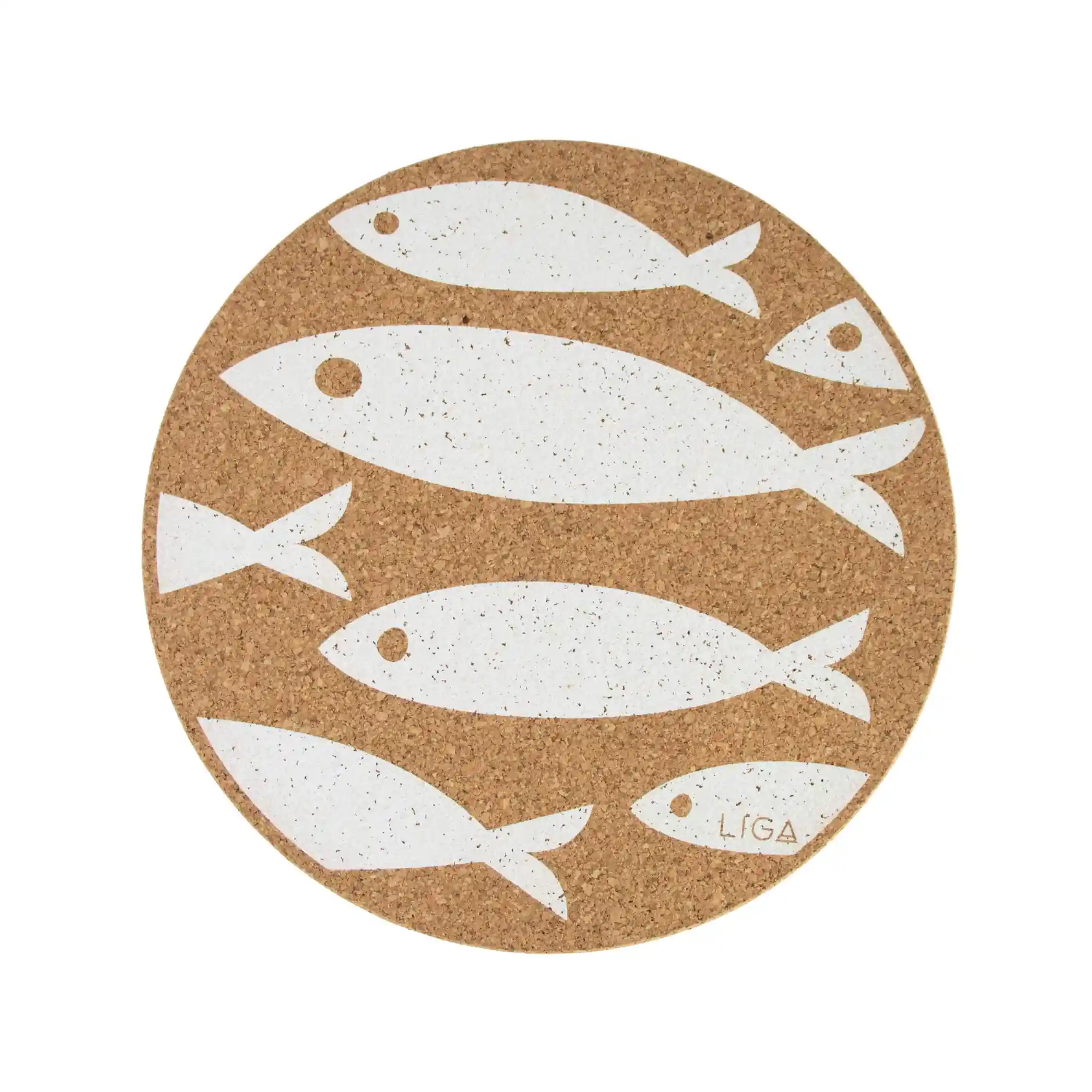 Liga Cork Placemat - Fish White