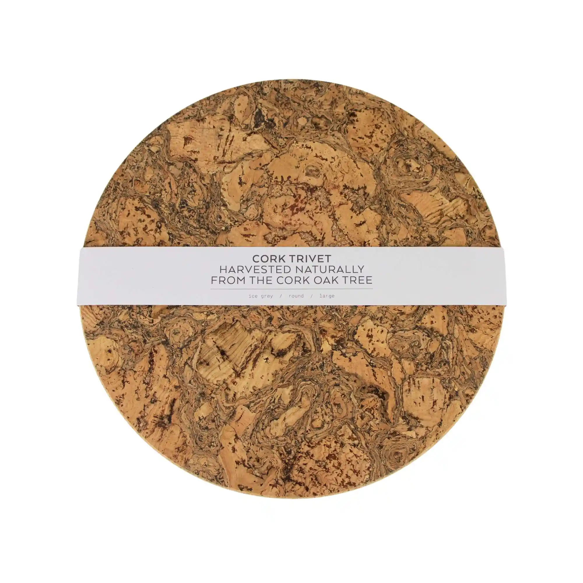 Liga Natural Cork Round Trivet - Large