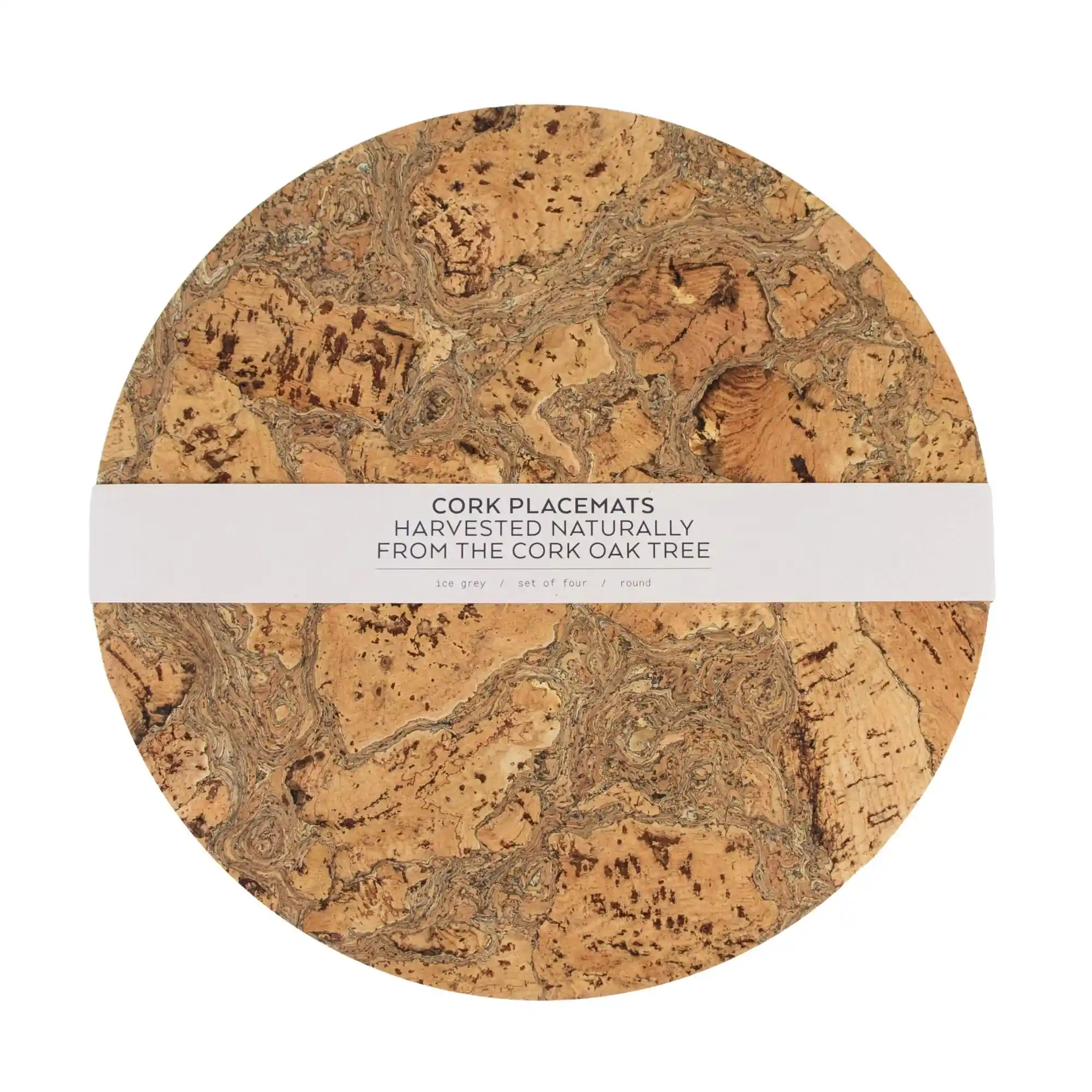 Liga Natural Cork Round Placemat Set of 4