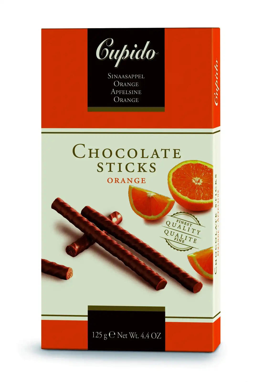 Cupido Chocolate Sticks - Orange 125g 