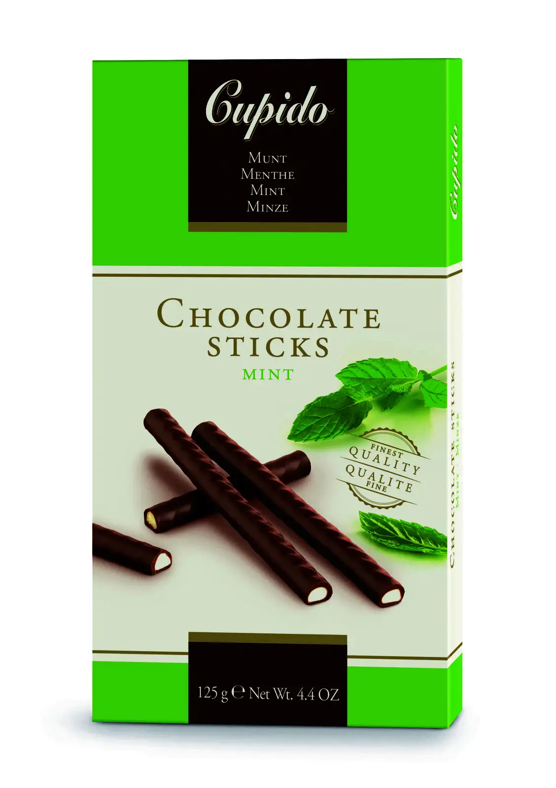 Cupido Chocolate Sticks - Mint (125g)