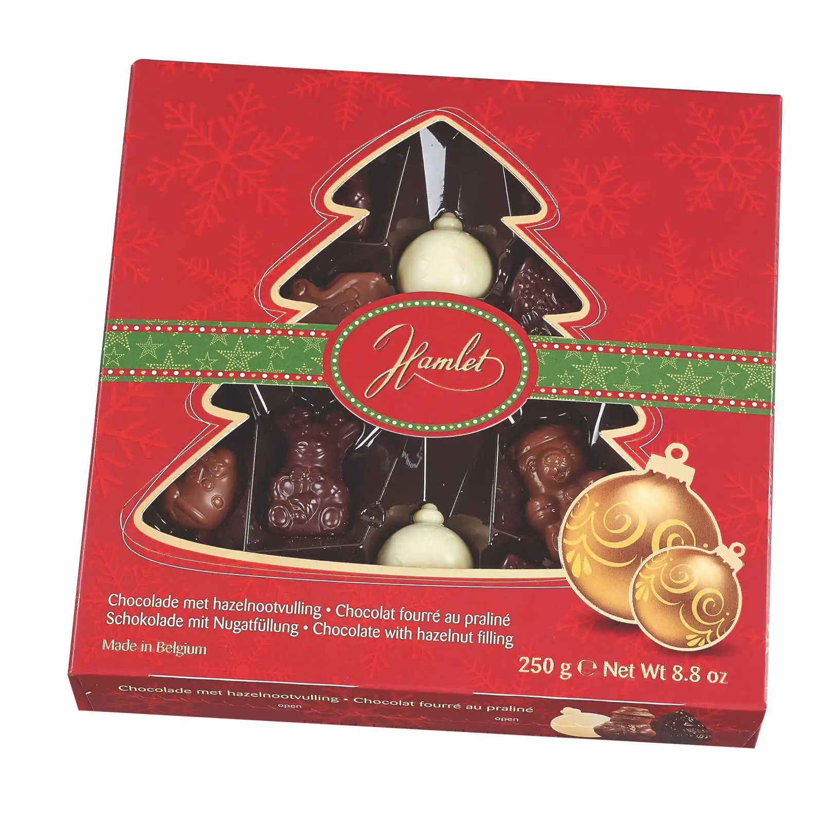 Hamlet Winter Assort X-Mas Tree with Hazelnut Filling 250g 