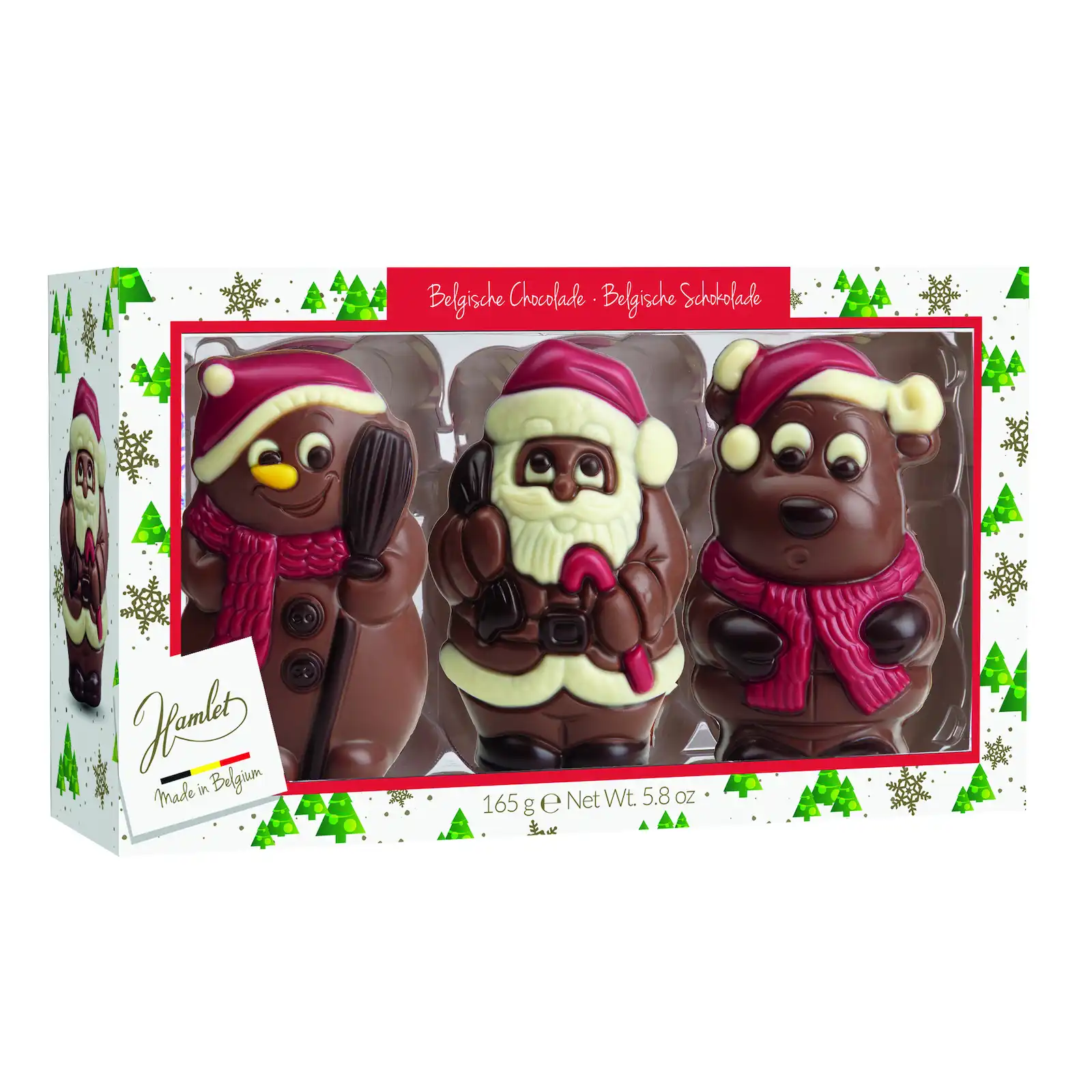 Hamlet Winter 3 x Figurines - Santa/Snowman/Reindeer 165g