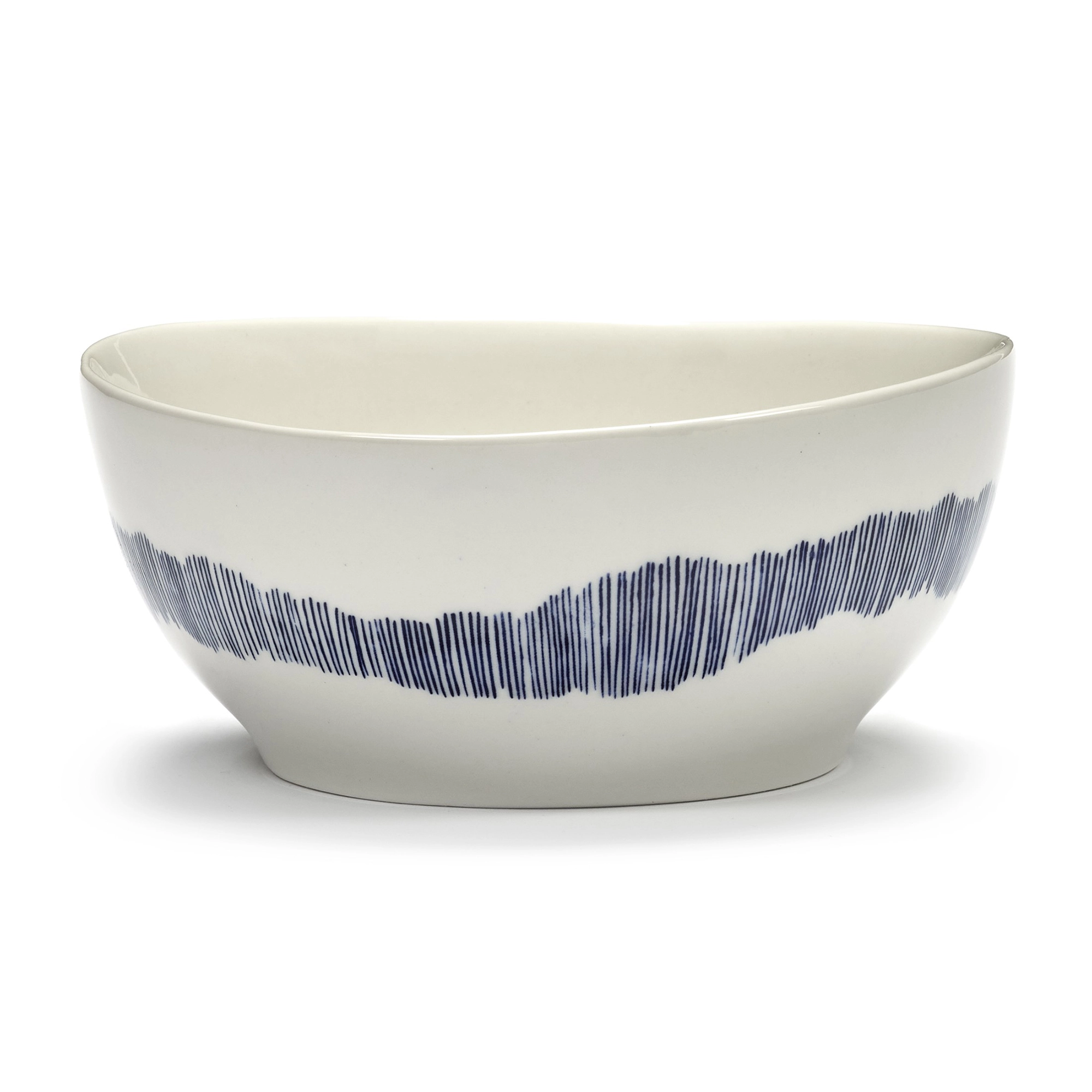 Ottolenghi Bowl S White with Blue Stripes FEAST - Set of 4
