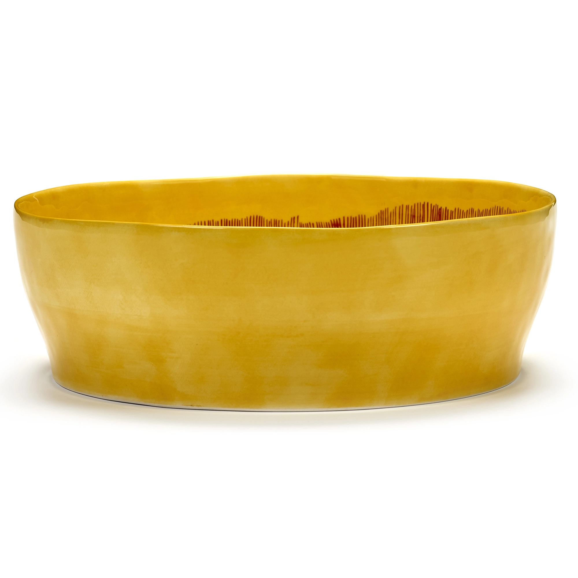 Ottolenghi Salad Bowl Yellow with Red Stripes FEAST