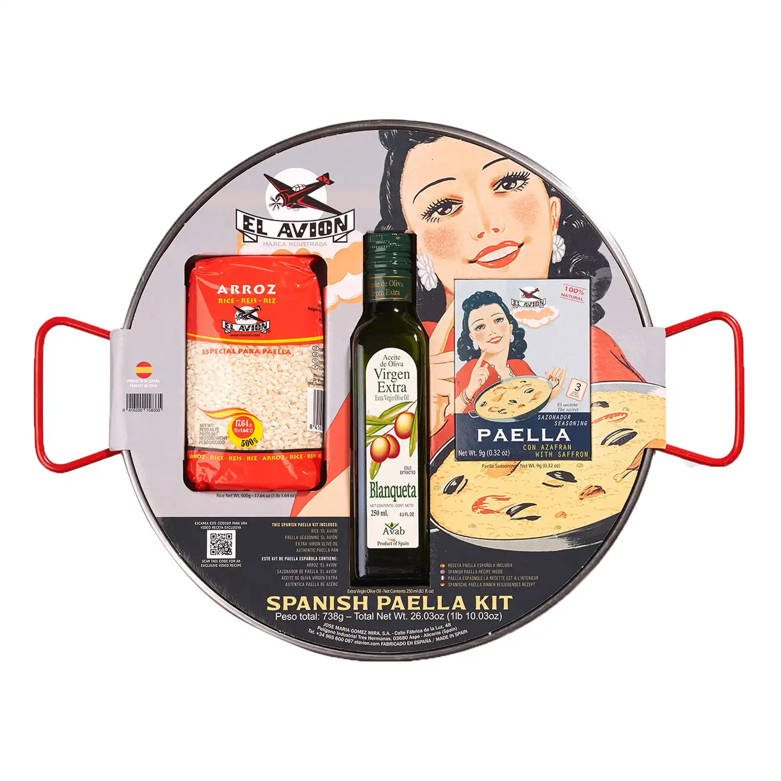 El Avion Paella Kit (4 Serves) Polished 527g