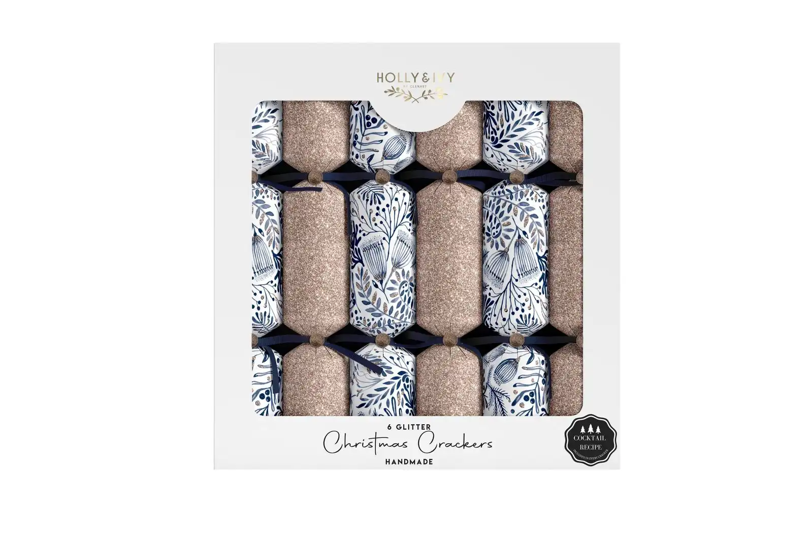 Festive Luxe - Gin Christmas Crackers - Blue Foliage