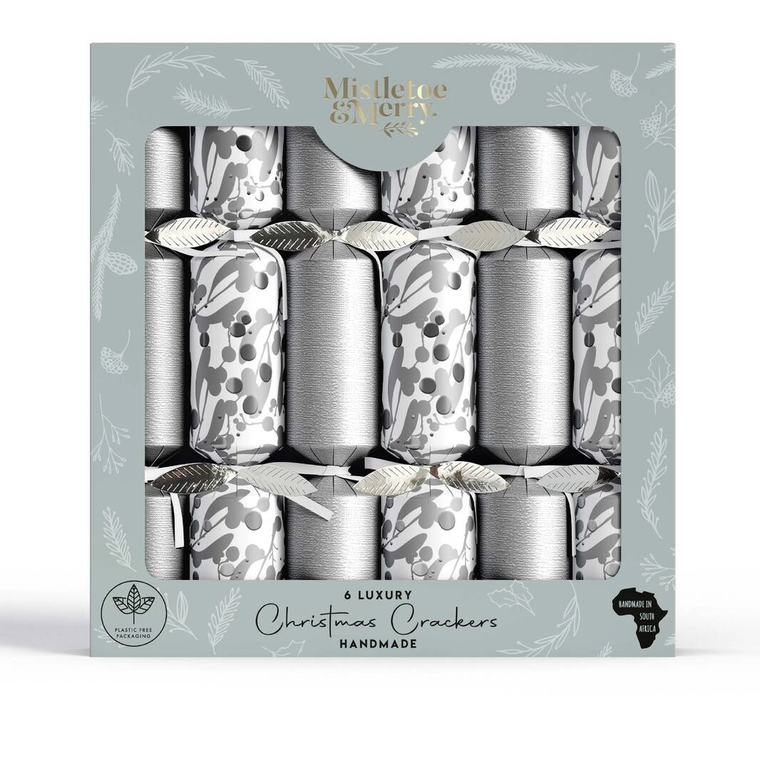 Mistletoe & Merry Luxury - Metallics Silver Mistletoe Crackers