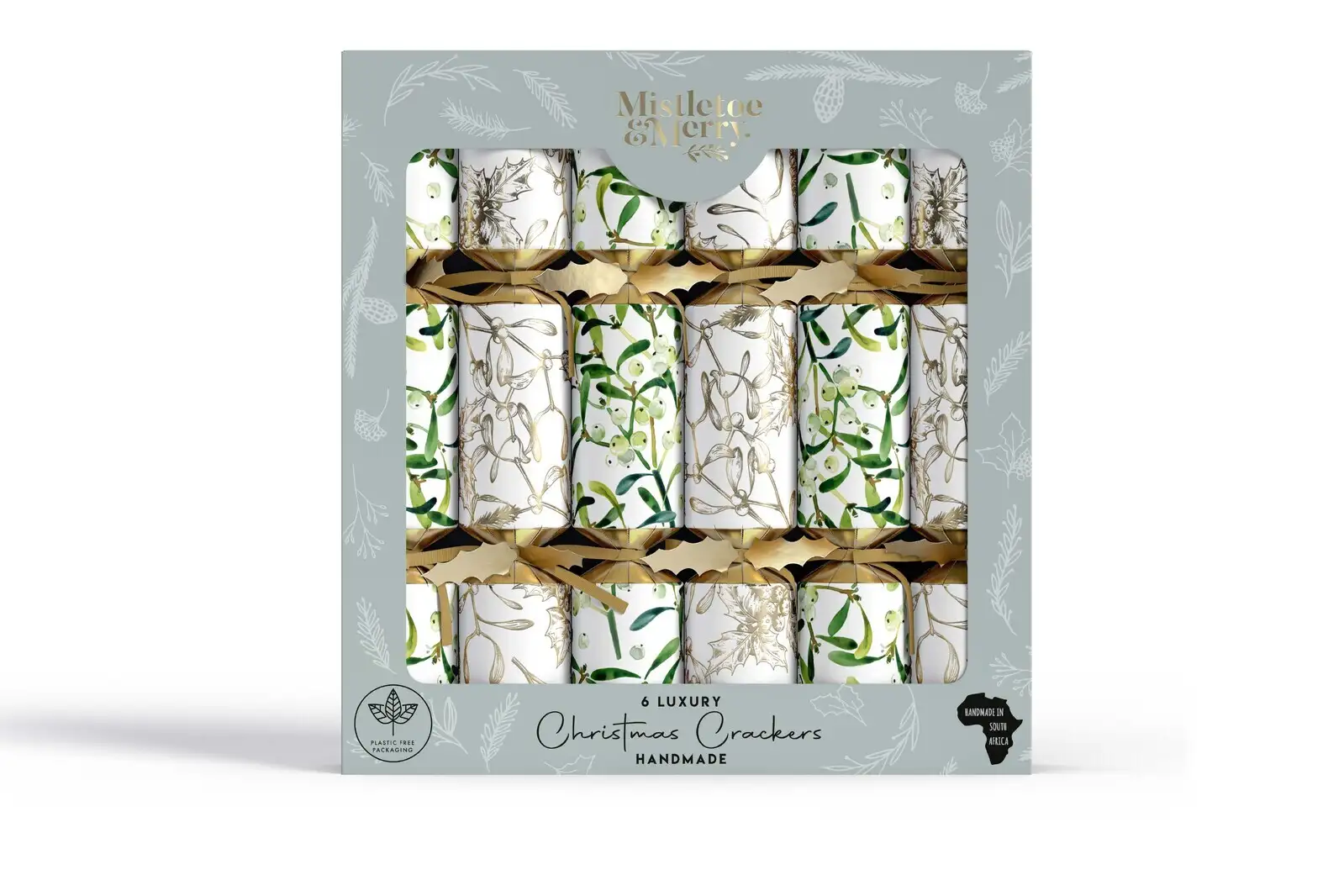 Mistletoe & Merry Luxury - Metallics Gold Mistletoe Crackers  