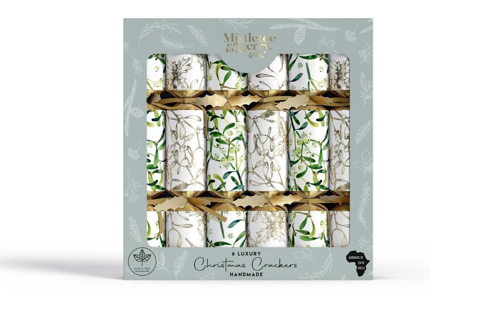 Mistletoe & Merry Luxury - Metallics Gold Mistletoe Crackers