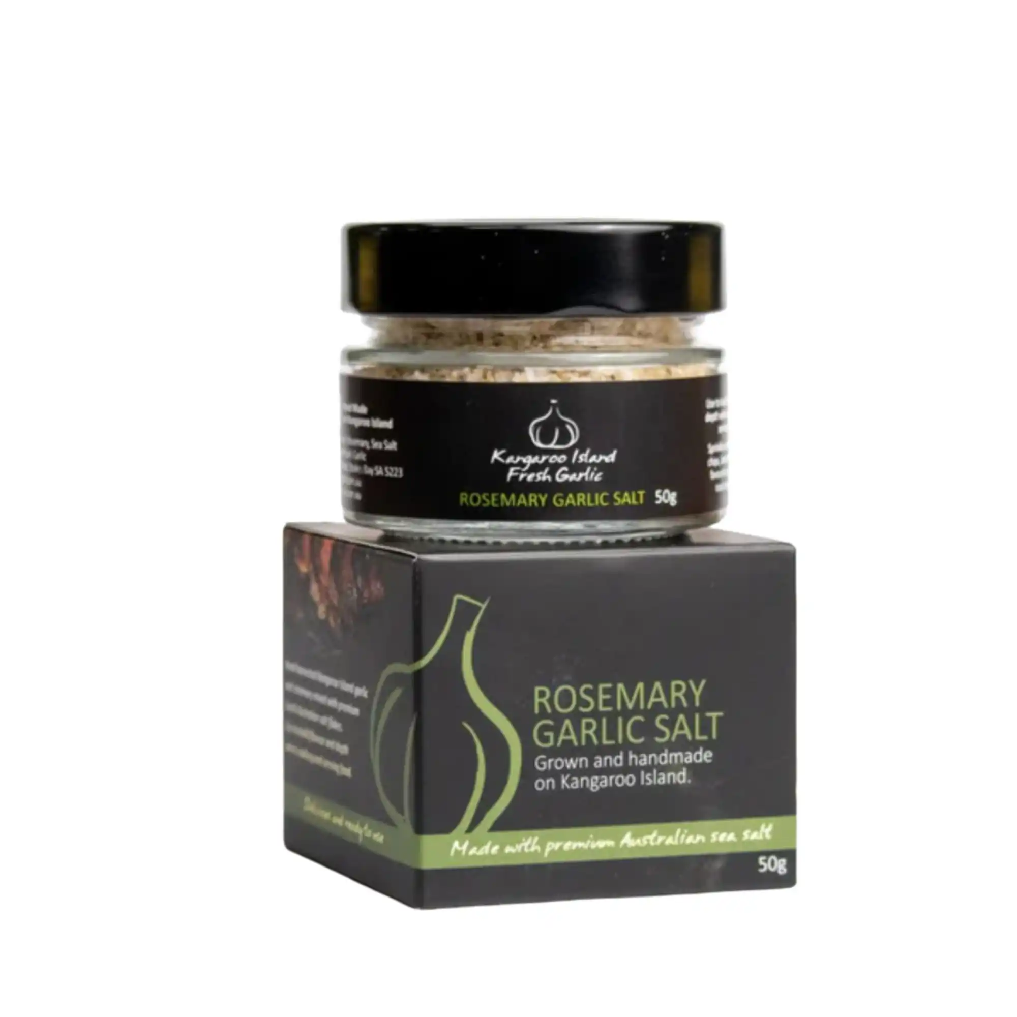 Main Image Kangaroo Island Fresh Garlic - Rosemary Garlic Salt Flakes (50g)