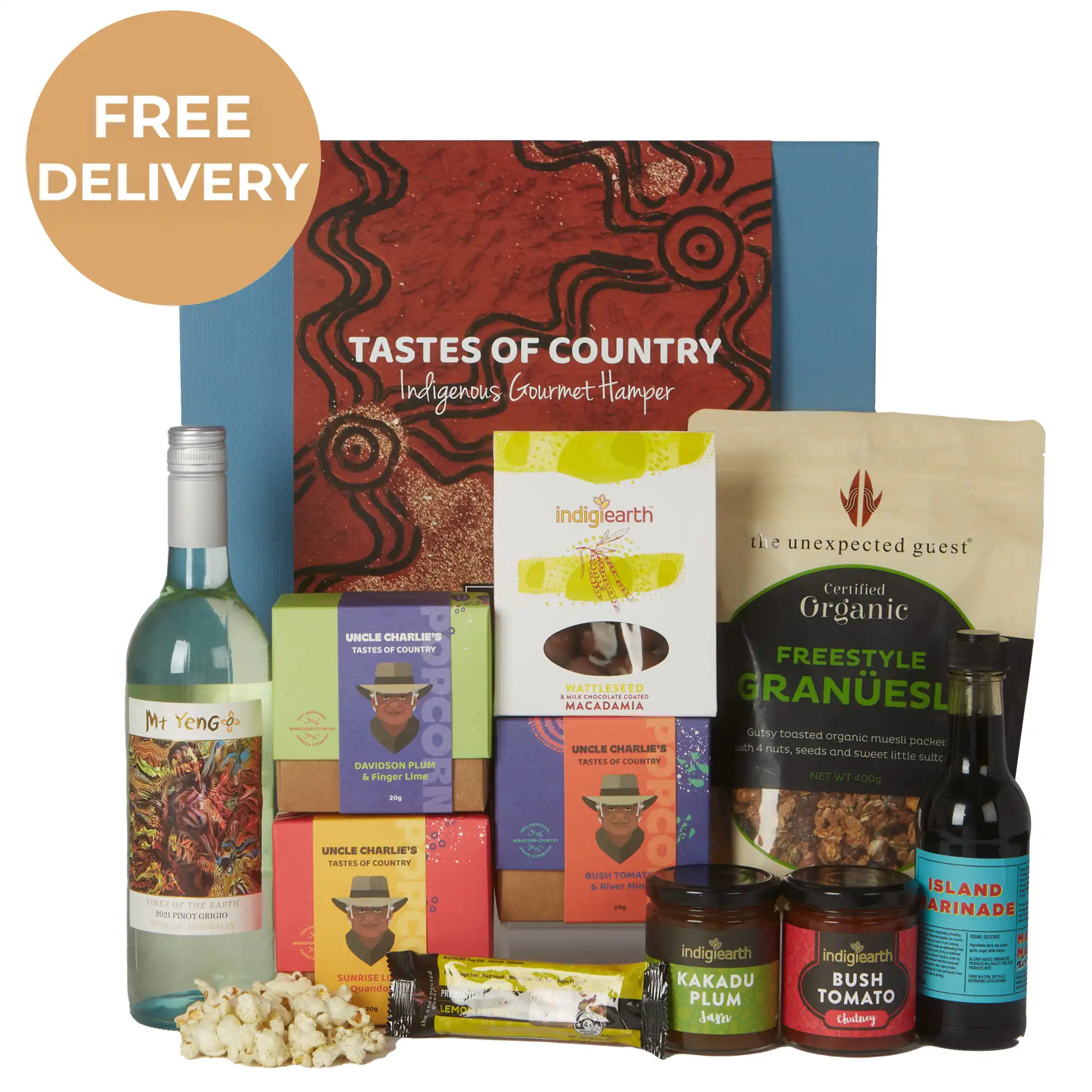 Tastes of Country Hamper - Ultimate Selection with White Wine Hamper