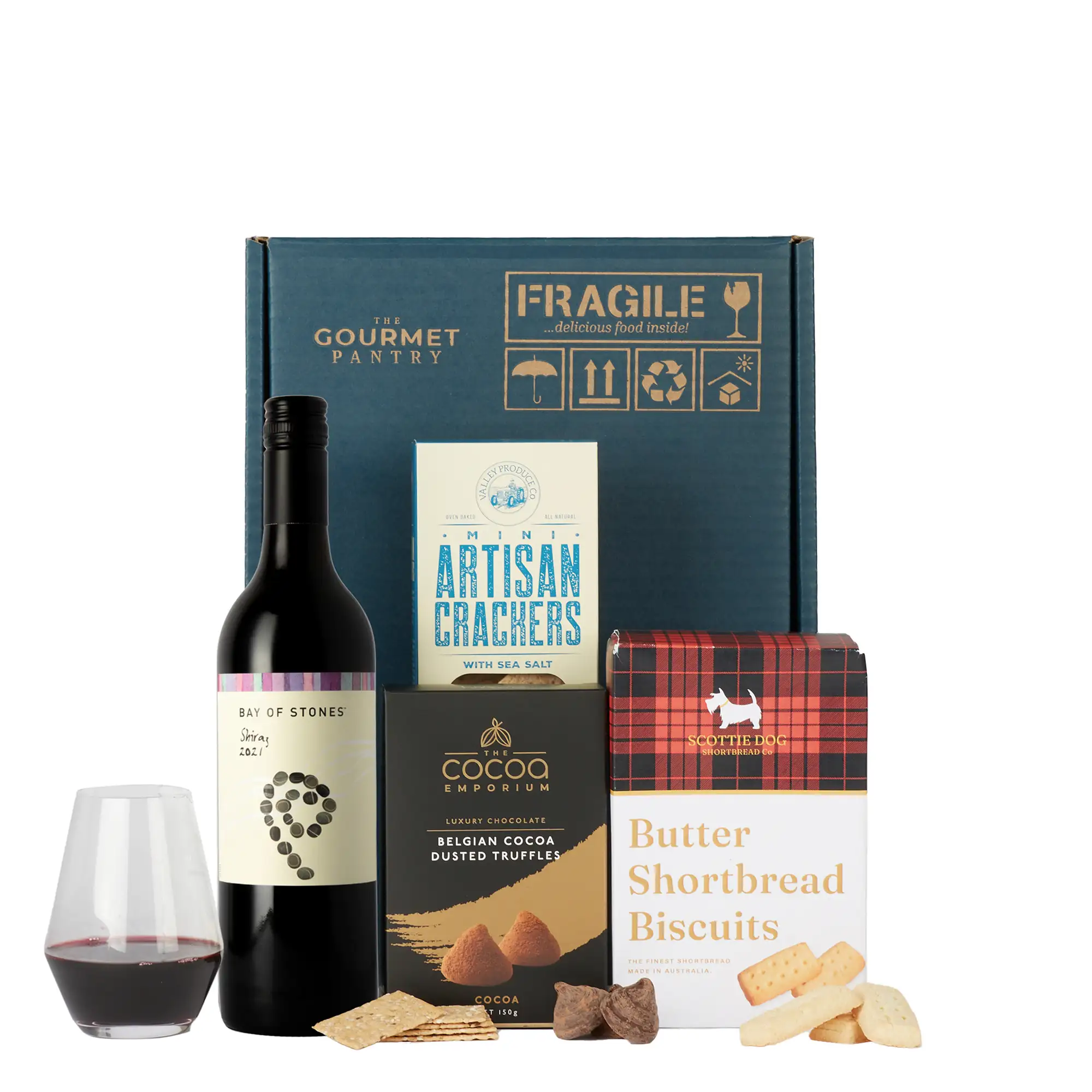 Gourmet Treats with Red Wine Hamper